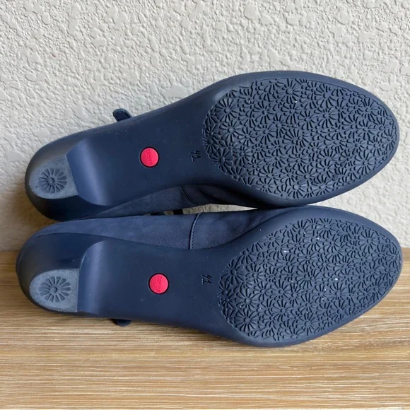 CAMPER Helena Blue Nubuck Leather Shoes Women Size 10 Classic Look Modest Heel - Picture 11 of 12